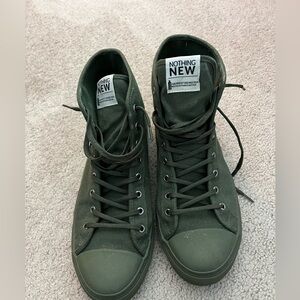 Nothing New Olive High-Top Sneakers